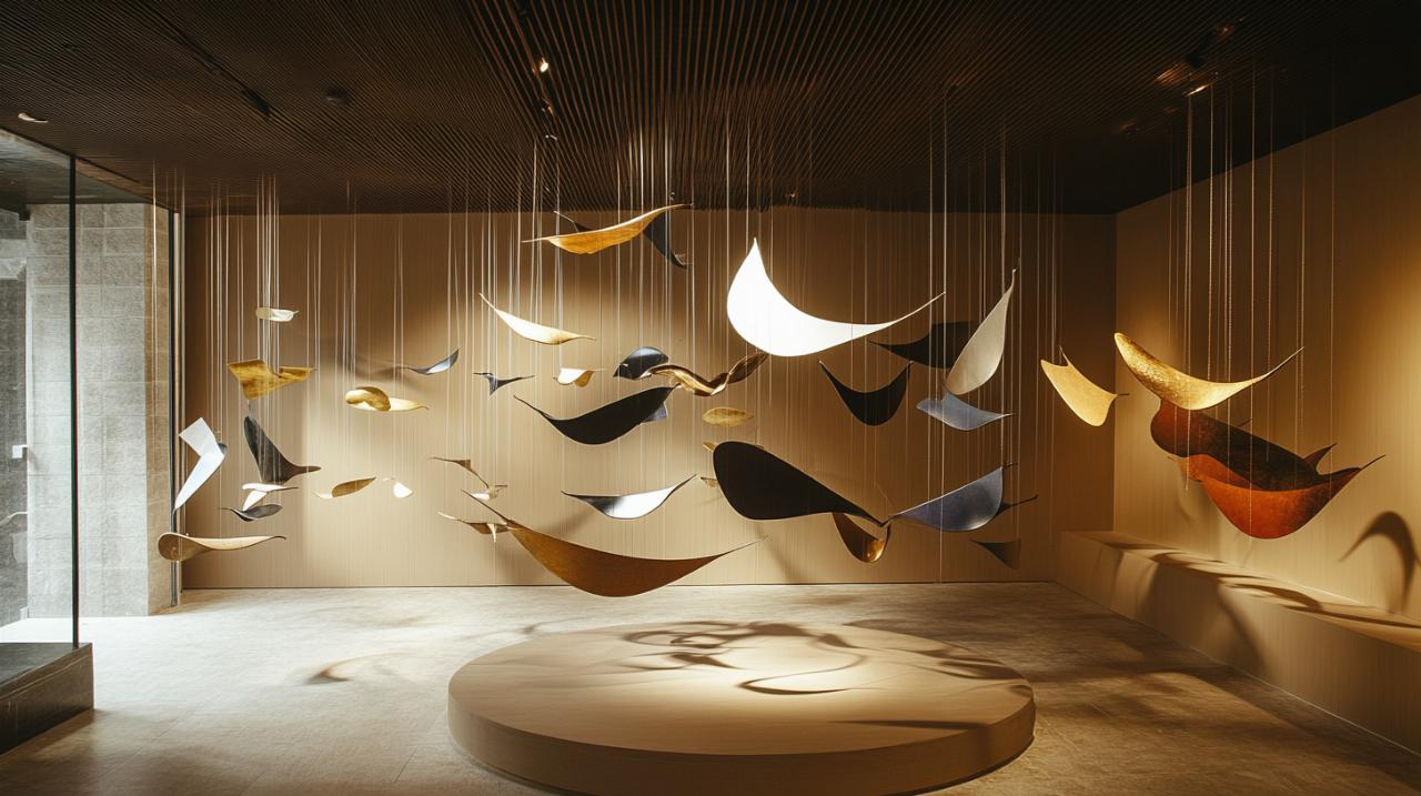 Materiales innovadores para los móviles y suspensiones: el arte del movimiento en la decoración interior de espacios contemporáneos